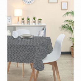 Nappe rectangulaire grise motifs triangles