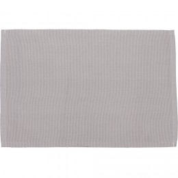 Set de table rectangulaire en coton uni gris