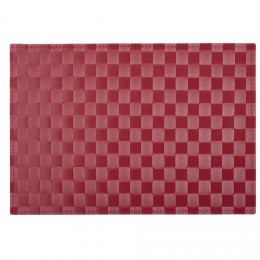 Set de table rectangle tressé rouge