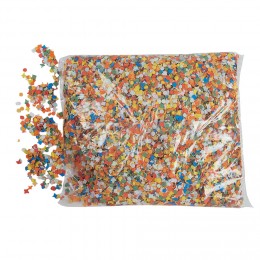 Sachet de confettis en papier multicolore