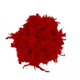 Guirlande boa plume boa rouge