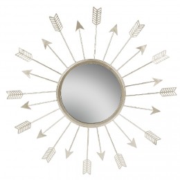 Miroir design flèches dorées