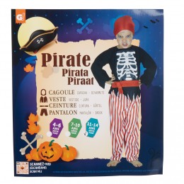 Déguisement enfant Pirate squelette 4/6 ans