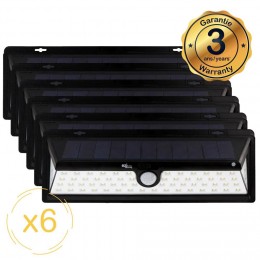 Lampe solaire LED murale EZIlight® Solar xl - Pack de 6 lampes