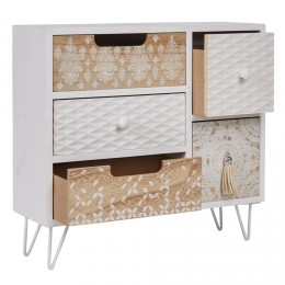 Mini meuble de rangement 5 tiroirs collection Serenity