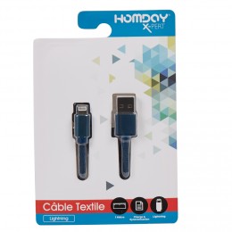 Cable de recharge Homday Xpert bleu