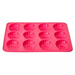 Moule silicone rose 12 madeleines
