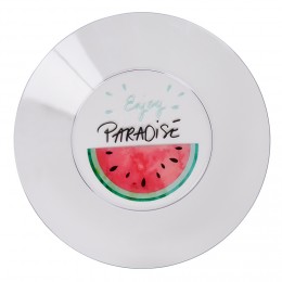 Assiette plate plastique pastèque envoy paradise
