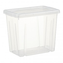 Boîte de rangement transparente avec couvercle 8,8L