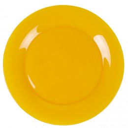 Assiette plate ronde Luminarc unie jaune moutarde Zana