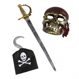 Masque de pirate crochet et épée
