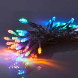 Guirlande lumineuse 96 LED Multicolore clignotant fixe 9,5 m