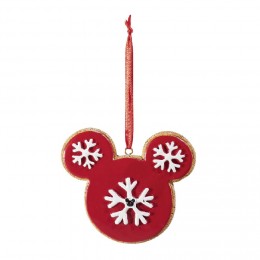 Boule de Noël Disney design Mickey rouge et blanc