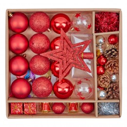 Kit décoration pour Sapin de Noël Rouge x40