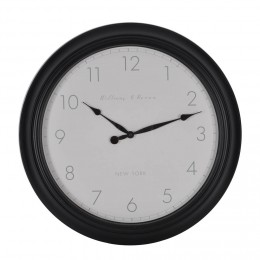 Horloge ronde blanche contour noir grand format
