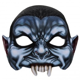 Masque adulte 3D vampire noir bleu