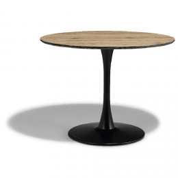 Table 4 couverts Yannick noire et bois clair