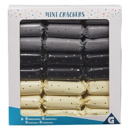 Minis crackers gris noirs crèmes x8