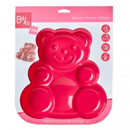 Moule forme nounours silicone rose
