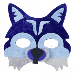 Masque Loup bleu et gris