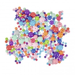 Paquet de perles multicolores 454 g