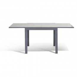 Table extensible Oslow gris ardoise 4 à 8 personnes