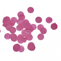 Confettis en papier rond rose ø 2 cm