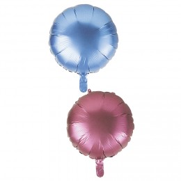 Ballon aluminium bleu et rose x 2