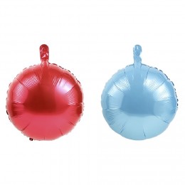 Ballon aluminium bleu et rouge x 2