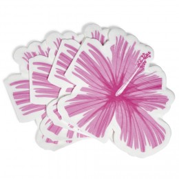 Serviette en papier décoration fleur d'hibiscus x 20