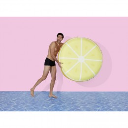 Matelas gonflable déhoussable citron