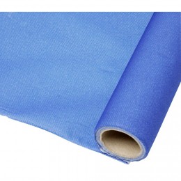 Nappe en papier voie sèche effet tissu bleu nuit 4m