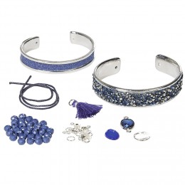 Kit de création bracelet bleu chic