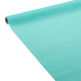 Nappe en papier voie sèche effet tissu vert d'eau 4 m