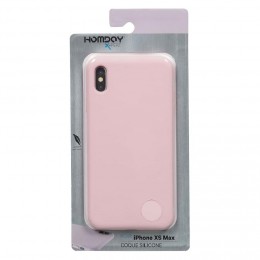 Coque Soft touch rose silicone pour Iphone XS Max