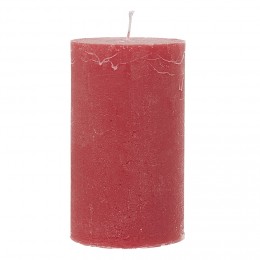 Bougie cylindrique cire rouge