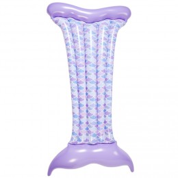 Matelas gonflable sirène violet et blanc