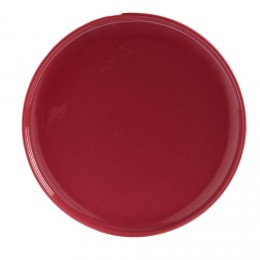Assiette plate ronde Oslo rouge