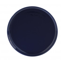 Assiette plate ronde Oslo bleue