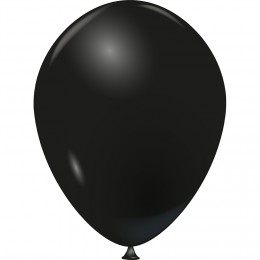 Ballon de baudruche uni noir x20