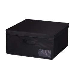 Boîte de rangement carrée noire