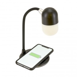 Lampe LED Homday X-Pert enceinte bluetooth et chargeur à induction