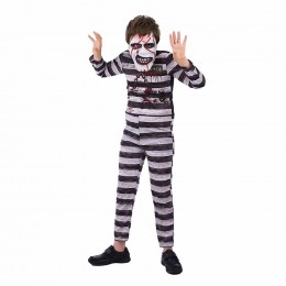 Déguisement enfant zombie prisonnier Halloween 7 à 10 ans