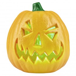 Lampe Halloween à LED forme citrouille orange à poser