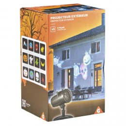 Projecteur LED à planter Halloween 3 films Halloween pour extérieur