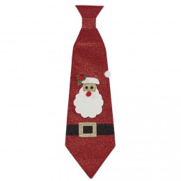 Cravate motif de Noël en tissus