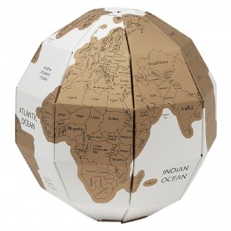Globe terrestre à gratter H.23 cm