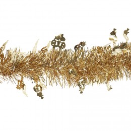 Guirlande de Noël doré bonhomme de neige 3 m
