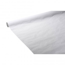 Nappe en papier gaufré uni blanc 25 m