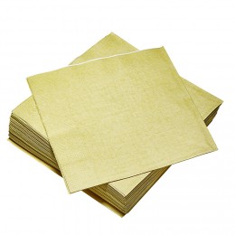 Serviette en papier doré x 40